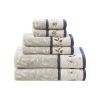 Embroidered Cotton Jacquard 6 Piece Towel Set