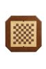Bishop Cherry Finish Reversible Chess Checker Game Table w/Game Tray (Chess Fingures Not Included)