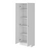 Virginia Double Door Storage Cabinet, Five Shelves
