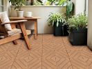 Plastic Composite Deck Tiles Set of 35pcs, Composite Decking Resist Rust, Water, Weather, Easy to DIY & Maintain, Ideal for Patios, Balconies