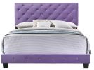 Transitional Purple Full Bed With Support