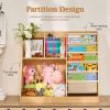 Kids Bookshelf and Toy Storage Organizer, Wooden Kids Book Shelf,Childrens Bookshelf, Bookcase for Kids Room,Nursery Bookcase for Kids, Children