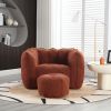 Soft Bean Bag Chair with High Resilient Foam(Chips)for living room and bedroom,Comfortable Square Lazy Sofa with Footstool, Cover for Adults to Gaming