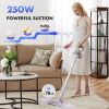 Stick Cordless Vacuum Cleaner Electric Rechargeable Vac Handheld with LED, Up to 45 Minutes, Powerful Suction, Versatile for Carpet, Hard Floor
