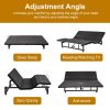 Adjustable Bed Base Frame Head and Foot Incline Quiet Motor King Size Zero Gravity, 4 Ports USB, Under-Bed Nightlight