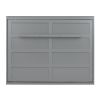 Queen Size Murphy Bed Wall Bed,Gray