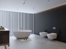 63" Freestanding Solid Surface Bathtub