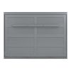 Queen Size Murphy Bed Wall Bed,Gray