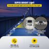 VEVOR Driveway Lights 16-Pack Solar Driveway Lights Bright White with Screw Solar Deck Lights Outdoor Waterproof Wireless Dock Lights 6 LEDs for Path