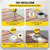 VEVOR Driveway Lights 16-Pack Solar Driveway Lights Bright White with Screw Solar Deck Lights Outdoor Waterproof Wireless Dock Lights 6 LEDs for Path