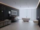 63" Freestanding Solid Surface Bathtub