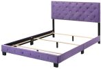 Transitional Purple Full Bed With Support