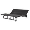 Adjustable Bed Base Frame Queen Bed Frame with Head and Foot Incline Wireless Remote Zero Gravity Quiet Motor Black Queen