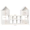 Versatile Children's Bookshelf with House-Shaped Design, Multi-Functional Storage for Books and Toys, Adjustable Placement