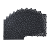 12 x 12 Inch Black Interlocking Deck Tiles Plastic Waterproof Outdoor All Weather Anti-slip Bathroom Shower Balcony Porch Strong Weight Capacity Upto