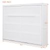 Full Size Murphy Bed Wall Bed,White