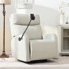 Rocking Recliner Chair,360 Degree Swivel Nursery Rocking Chair,Glider Chair,Modern Small Rocking Swivel Recliner Chair for Bedroom