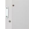 Double Door Mirror Indoor Bathroom Wall Mounted Cabinet Shelf White