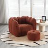 Soft Bean Bag Chair with High Resilient Foam(Chips)for living room and bedroom,Comfortable Square Lazy Sofa with Footstool, Cover for Adults to Gaming
