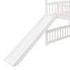 Twin Loft Bed with Slide, House Bed with Slide,White(OLD SKU :LT000212AAK)