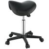 VEVOR Saddle Stool with Wheels, 400 LBS Weight Capacity, Height Adjustable Thickened PU Leather Swivel Saddle Stool Chair for Salon, Spa, Tattoo