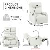 Rocking Recliner Chair,360 Degree Swivel Nursery Rocking Chair,Glider Chair,Modern Small Rocking Swivel Recliner Chair for Bedroom