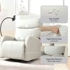 Rocking Recliner Chair,360 Degree Swivel Nursery Rocking Chair,Glider Chair,Modern Small Rocking Swivel Recliner Chair for Bedroom