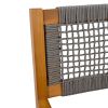 BRAIDED DINING CHAIR Dark Grey