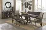 Classic Brown Finish Dining Chairs Set of 2, Upholstered Seat Nailhead Trim Wooden Dining Kitchen Furniture