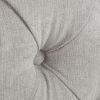 Marcella Upholstered Shelter Headboard Bed Set, King, Silver Grey Polyester