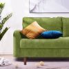 56.3" Velvet Round Arm Apartment Loveseat